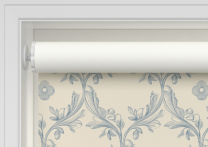 Trellis Prints, Vine and Bloom Romsey Raffs Blue - Twist&Fit Roller Blind - Image 9